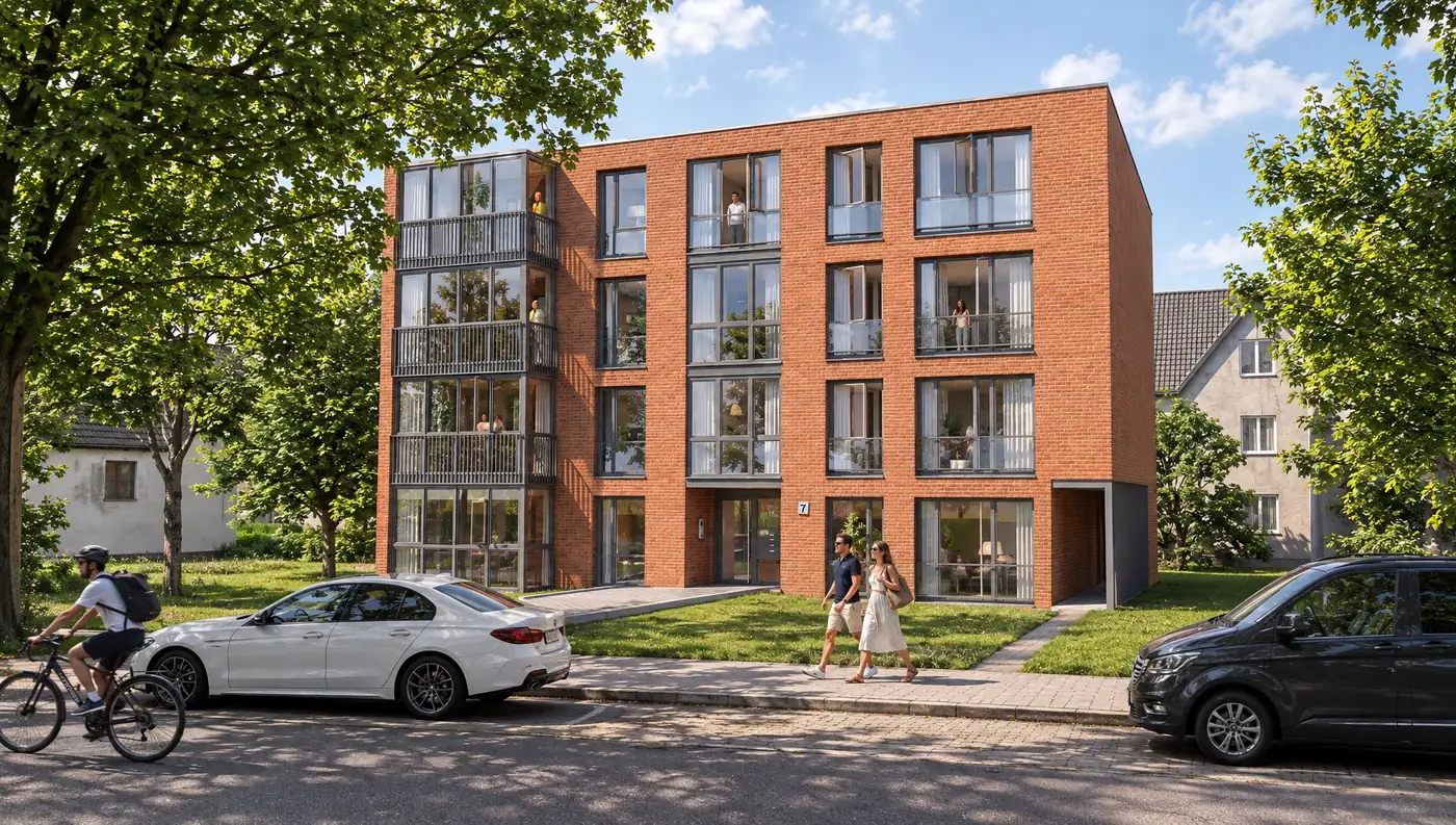 Lokstedter Höhe 7 — Ansicht von der Straße
