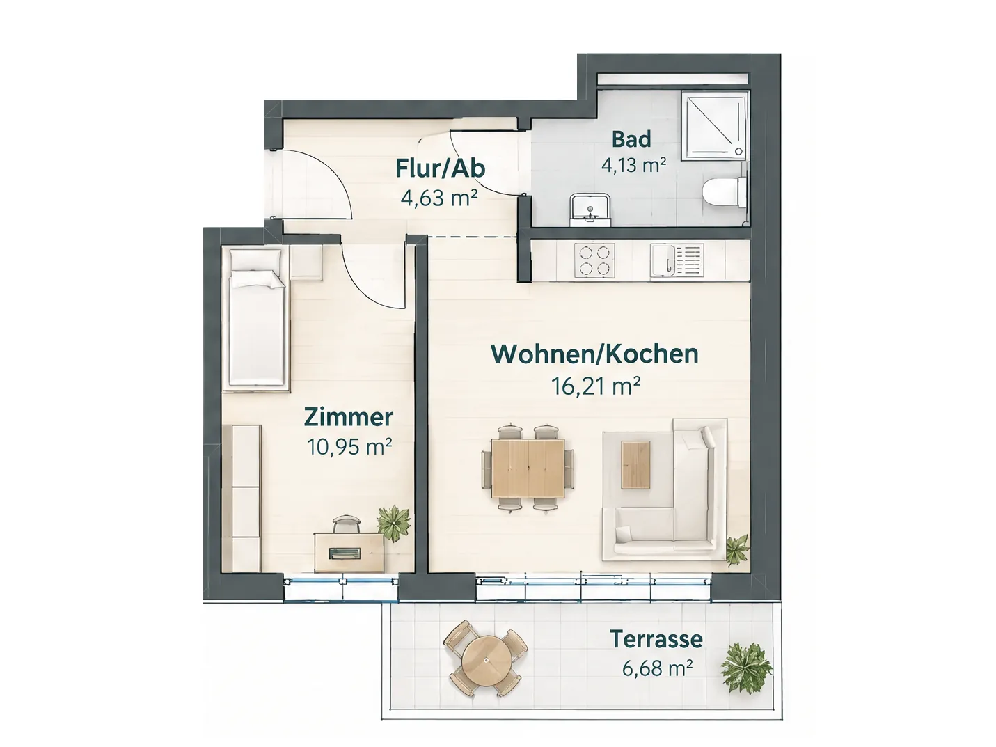 Grundriss Wohnung 01