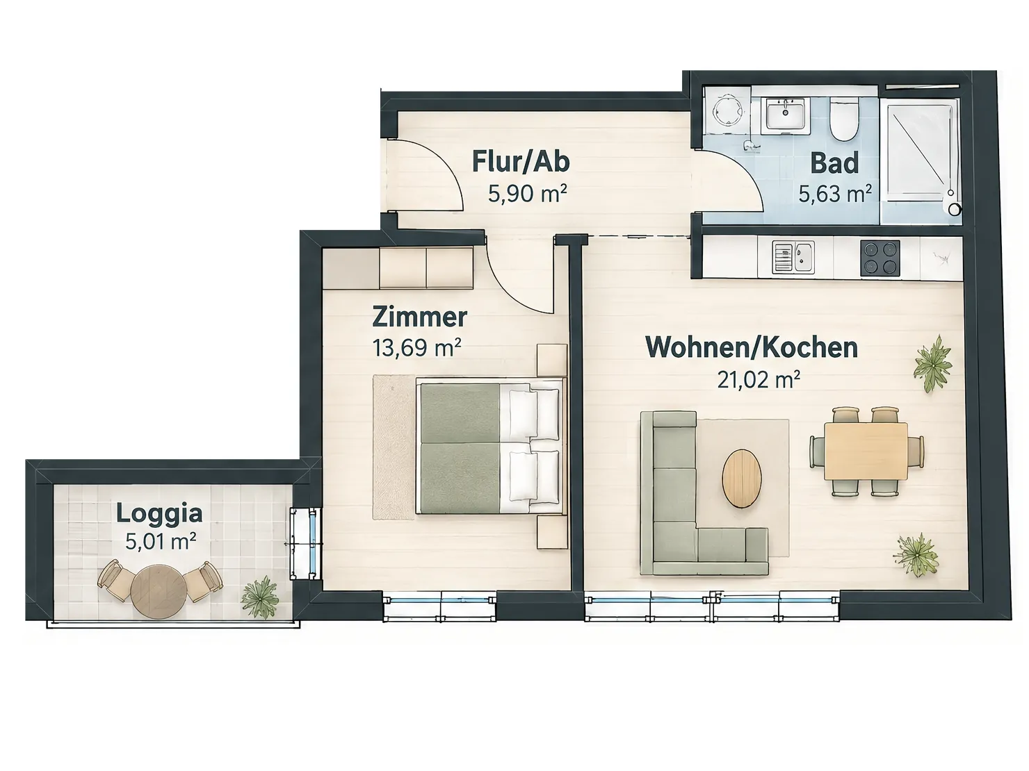 Grundriss Wohnung 05